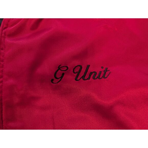 G-Unit Jacket Mens Large Black/Red Reversible Nylon Bomber - Picture 11 of 13